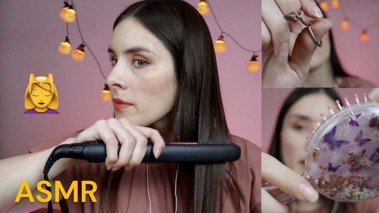 ASMR | roleplay estética 💆‍♀️  clínica de belleza - planchado de cabello