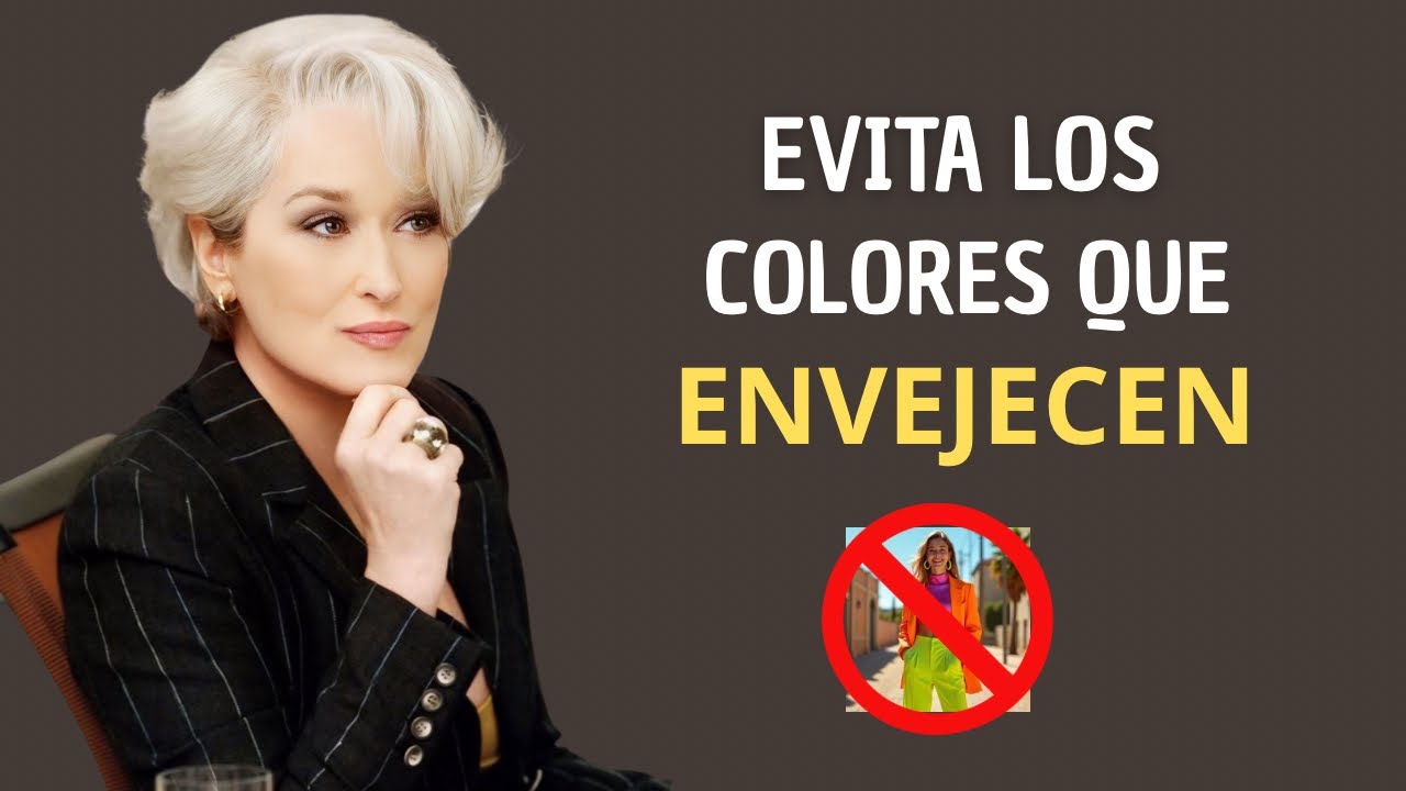 ✨COLORES que TE ENVEJECEN ¡NUNCA LOS USES! #moda #belleza #estilo #comovestirbien #elegancia #tips