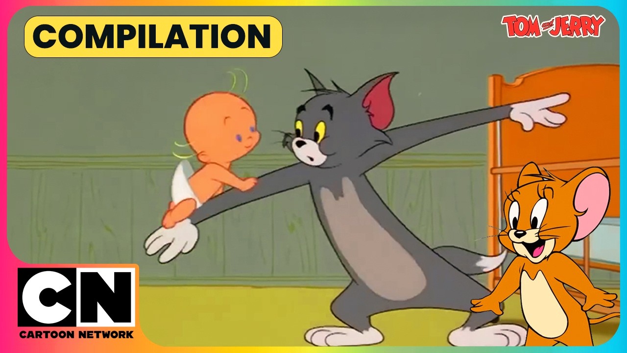 Tom the Babysitter?!😱👶| Tom & Jerry🤩| Classic Cartoon😆| Cat & The Mouse Cartoon✨| @cnindia​
