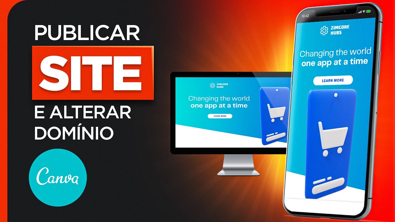 Como Criar e Publicar Site pelo Canva e Como Editar Domínio Gratuito