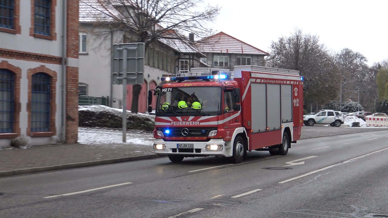 [CO&sup2;-Alarm] HLF 20 Freiwillige Feuerwehr Wernigerode + GW-G FTZ Landkreis Harz