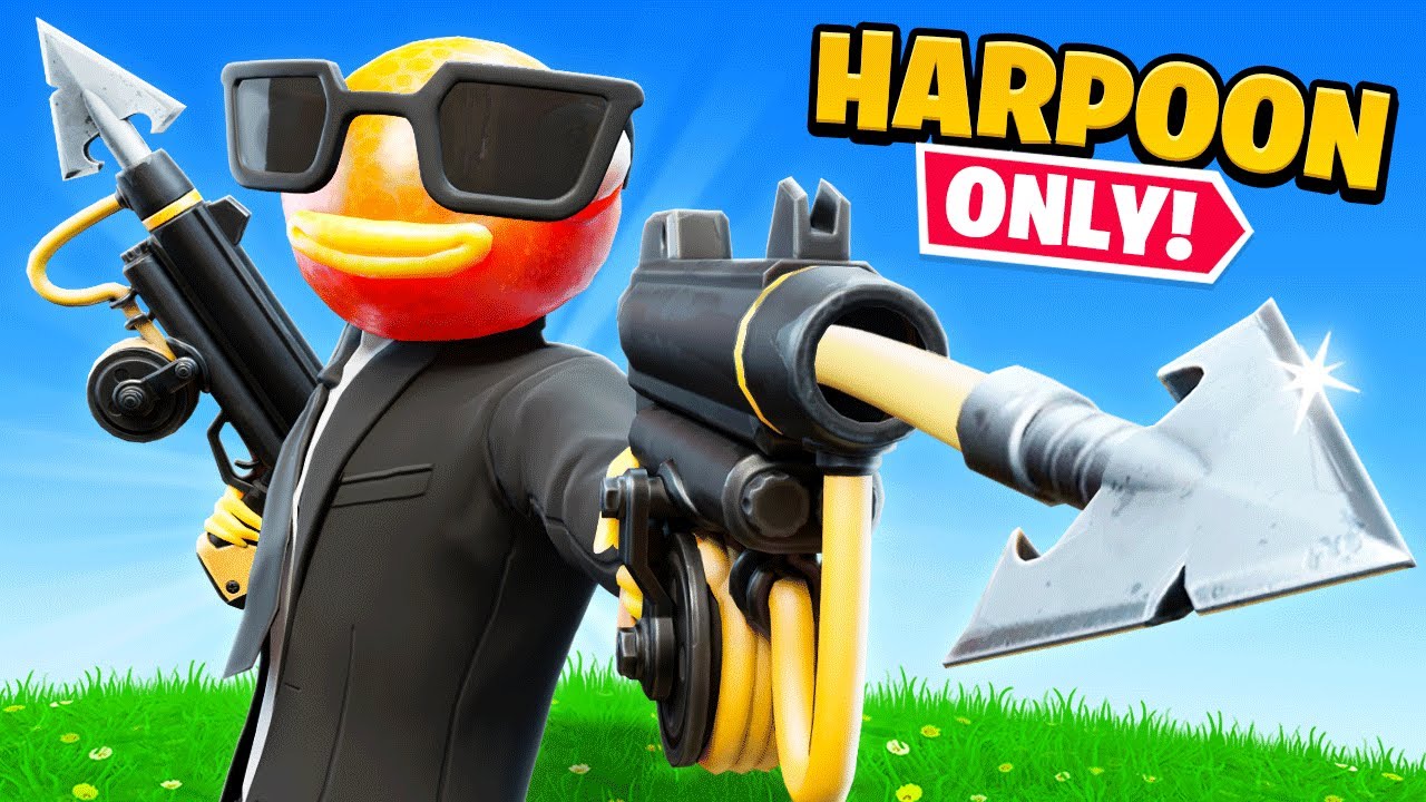 The HARPOON *ONLY* CHALLENGE in Fortnite! (CRAZY)