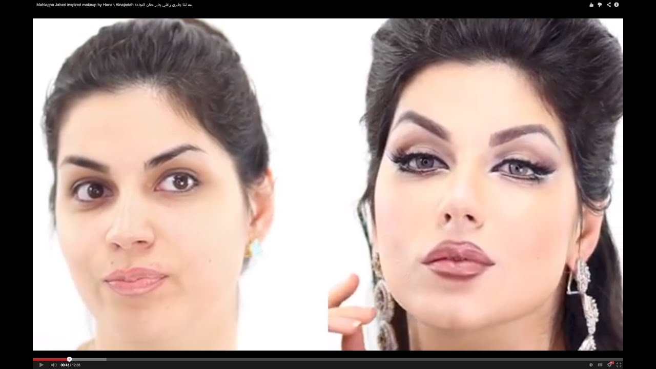 Mahlagha Jaberi inspired makeup by Hanan Alnajadah مه لقا جابري راهي جابر حنان النجادة
