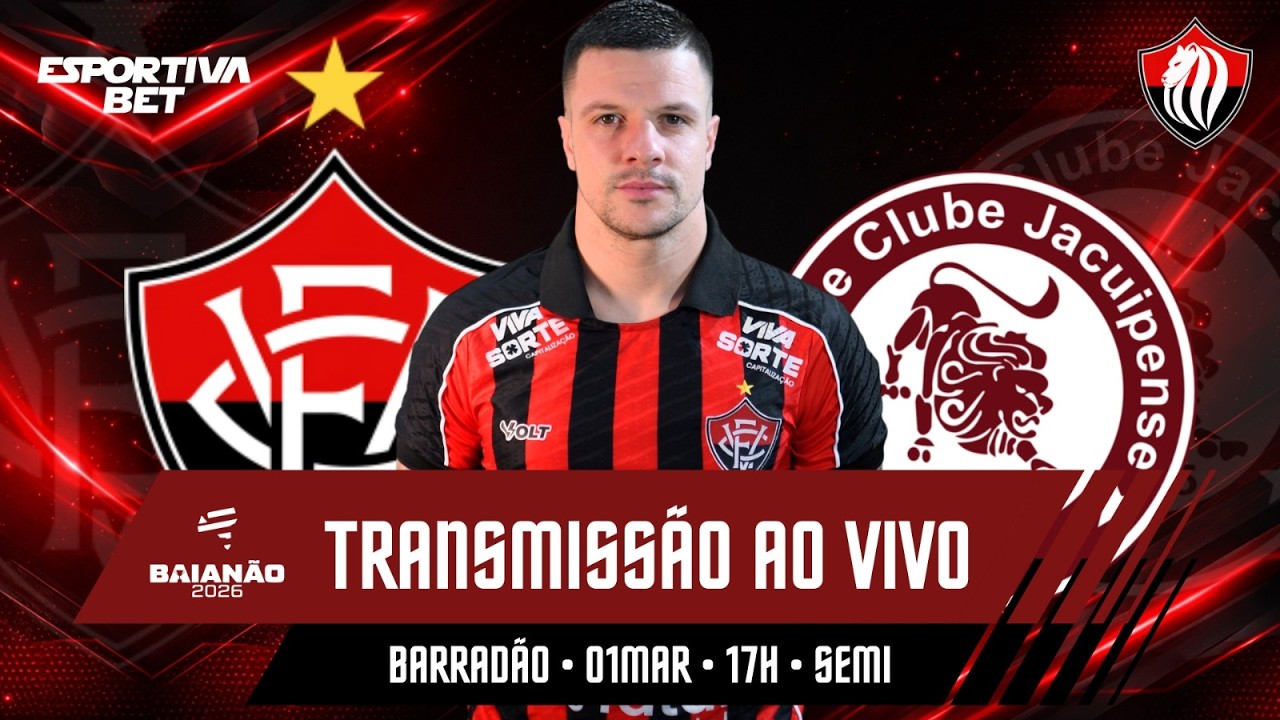 ⚽TRANSMISSÃO AO VIVO DO BARRADÃO | VITÓRIA x JACUIPENSE - SEMIFINAL - BAIANÃO 🔥