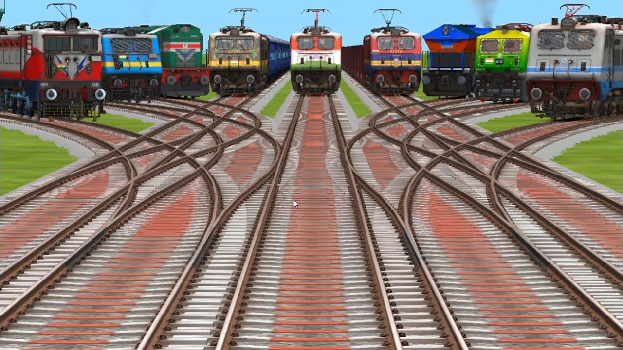 Indian trains locomotive ground floor simulator classic moment gameing play forest rute chanje local