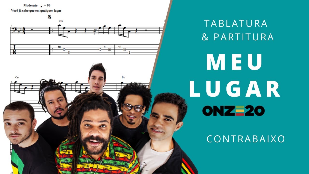 Meu Lugar/Onze;20 - Contrabaixo Tablatura & Partitura