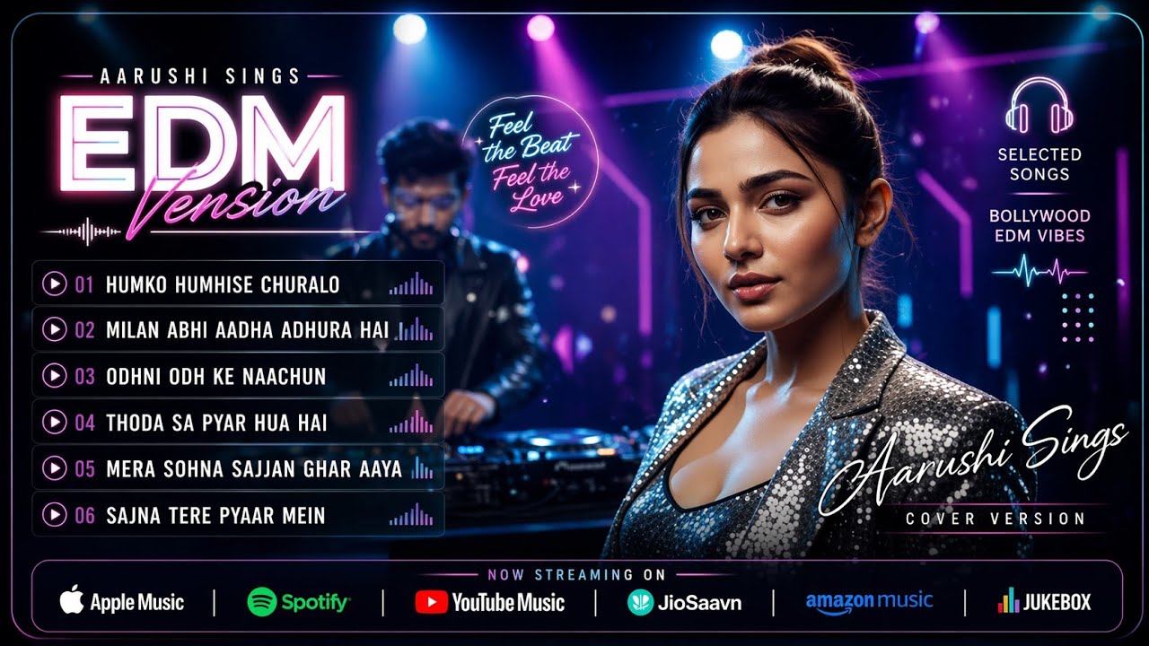 Bollywood Love Goes EDM 💥 | Full Album Indian Cover – Aarushi Sings
