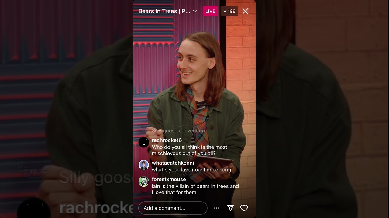 bears in trees live from instagram hq interview part)