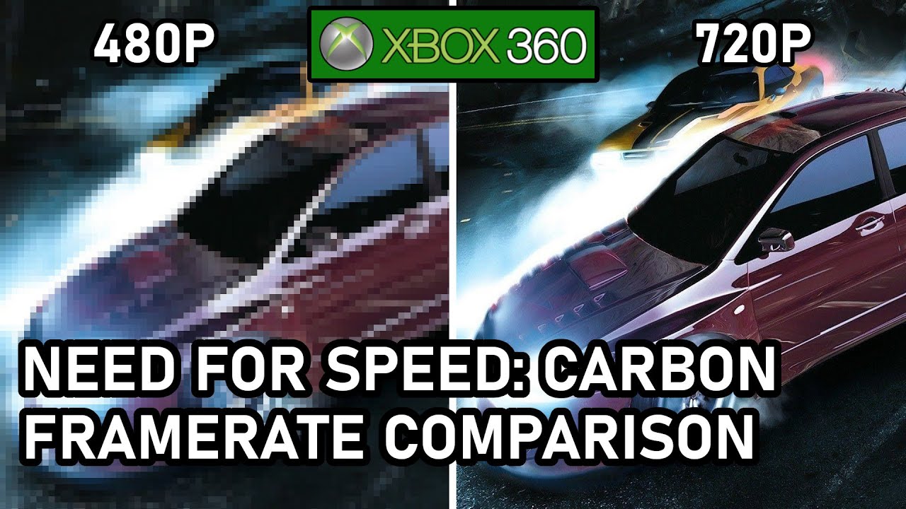 Need for Speed: Carbon  |  Xbox 360  |  480P vs 720P  |  Frame Rate Comparison