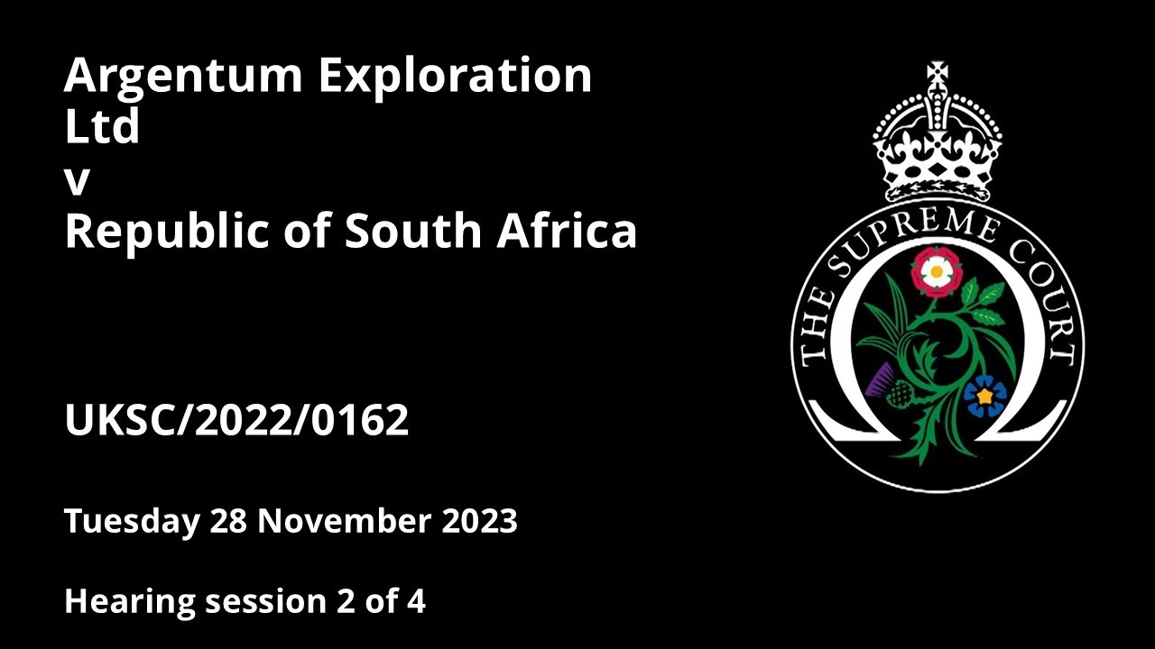 Argentum Exploration Ltd v Republic of South Africa