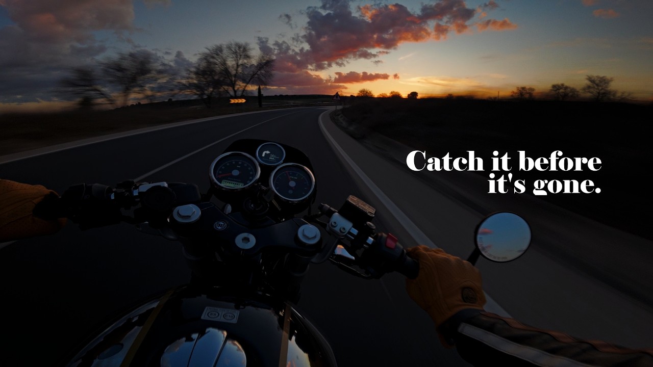 Catch It Before Its Gone. Royal Enfield Continental GT 650. Night Ride Spain