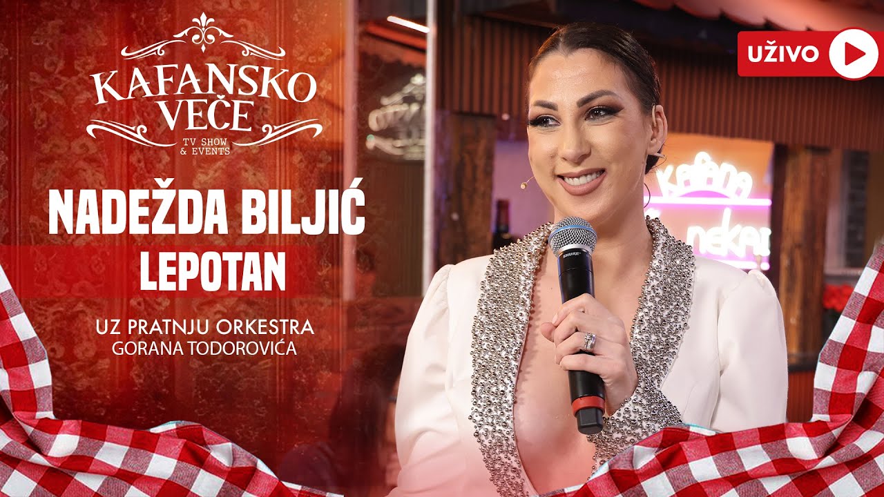 NADEZDA BILJIC - LEPOTAN | UZIVO |ORK  ACE STOJNEVA| 2023 | KAFANSKO VECE