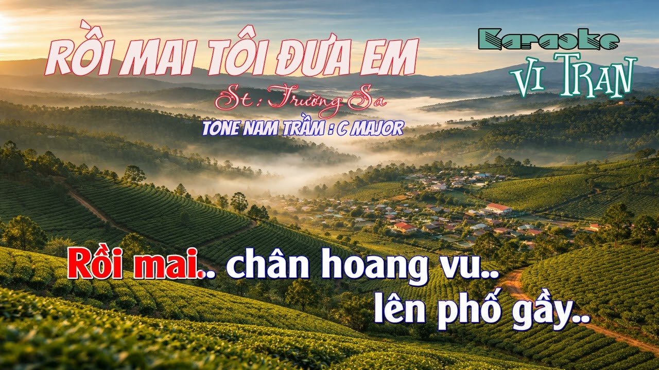 Karaoke Rồi Mai Tôi Đưa Em – Tone Nam Trầm | Karaoke Vi Tran