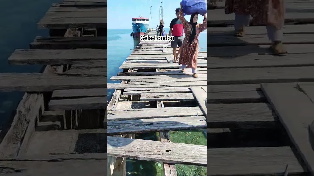 A pier that needs care and affection #ship #ocean #harbor #woodenpier #beach #transportation#Taliabu