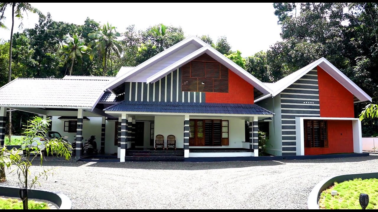 Views of a beautiful house built on a spacious plot