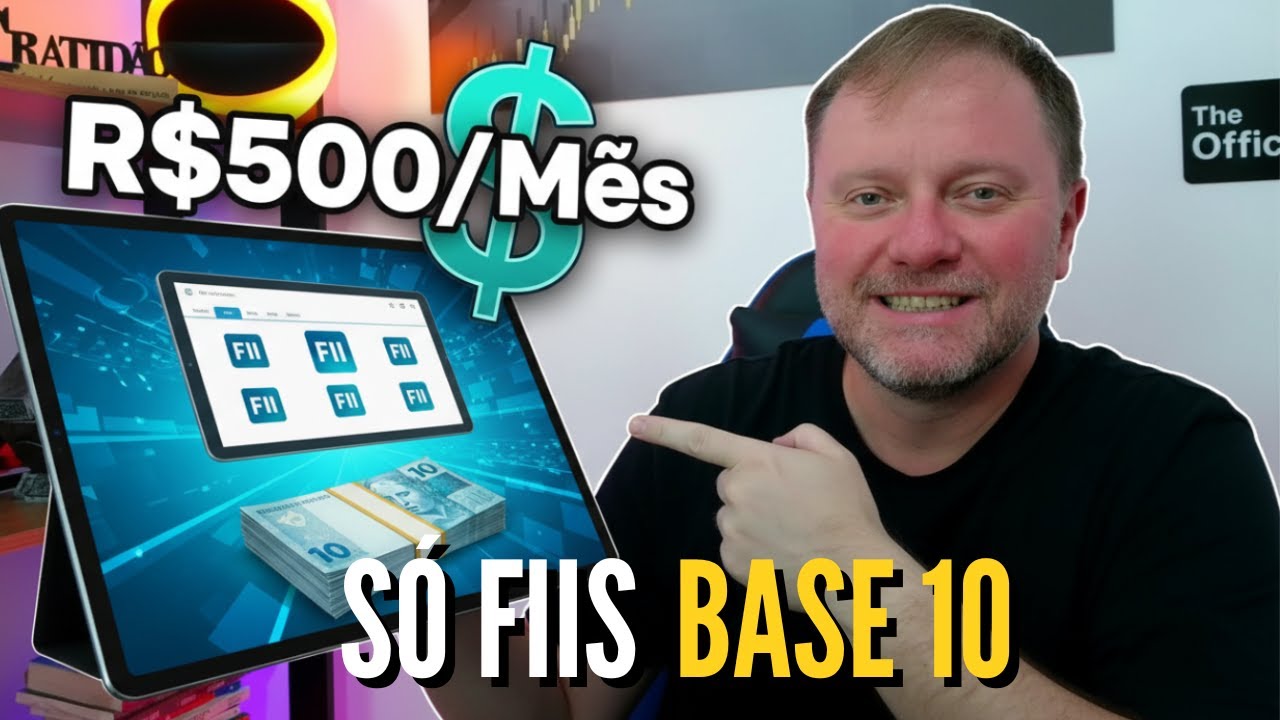 RECEBA R$500 por Mês com FIIs de R$10 (montei uma carteira COMPLETA)