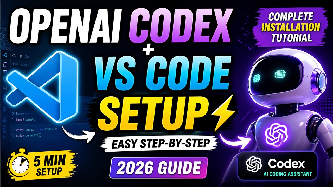 Установка OpenAI Codex + VS Code (2026) ⚡ Полное руководство по установке