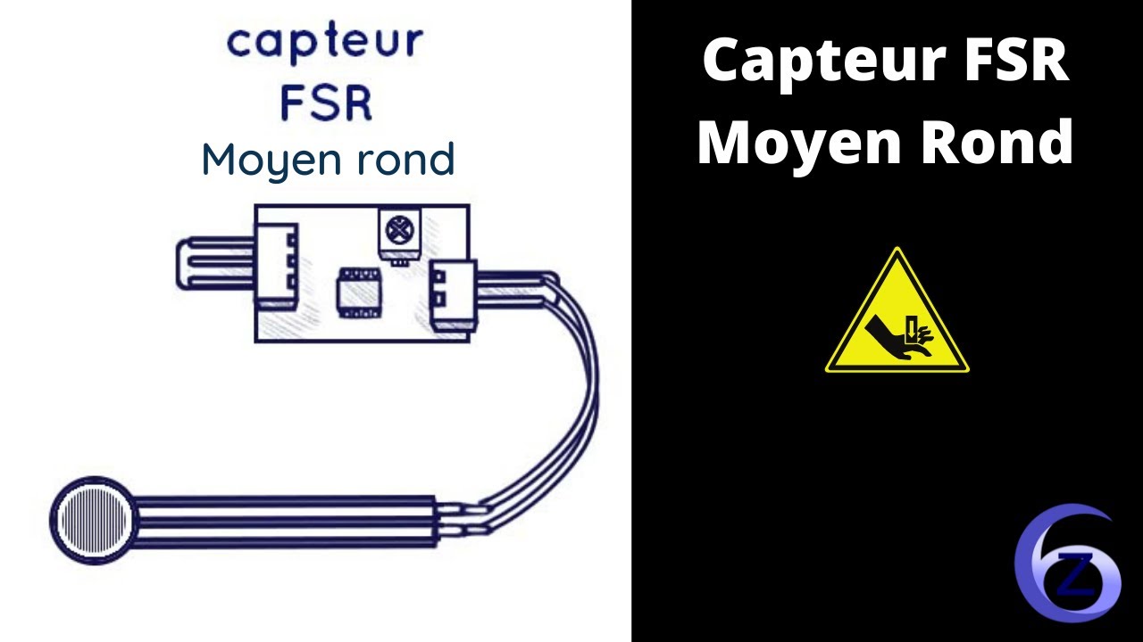 Capteur de force/pression (fsr rond moyen)