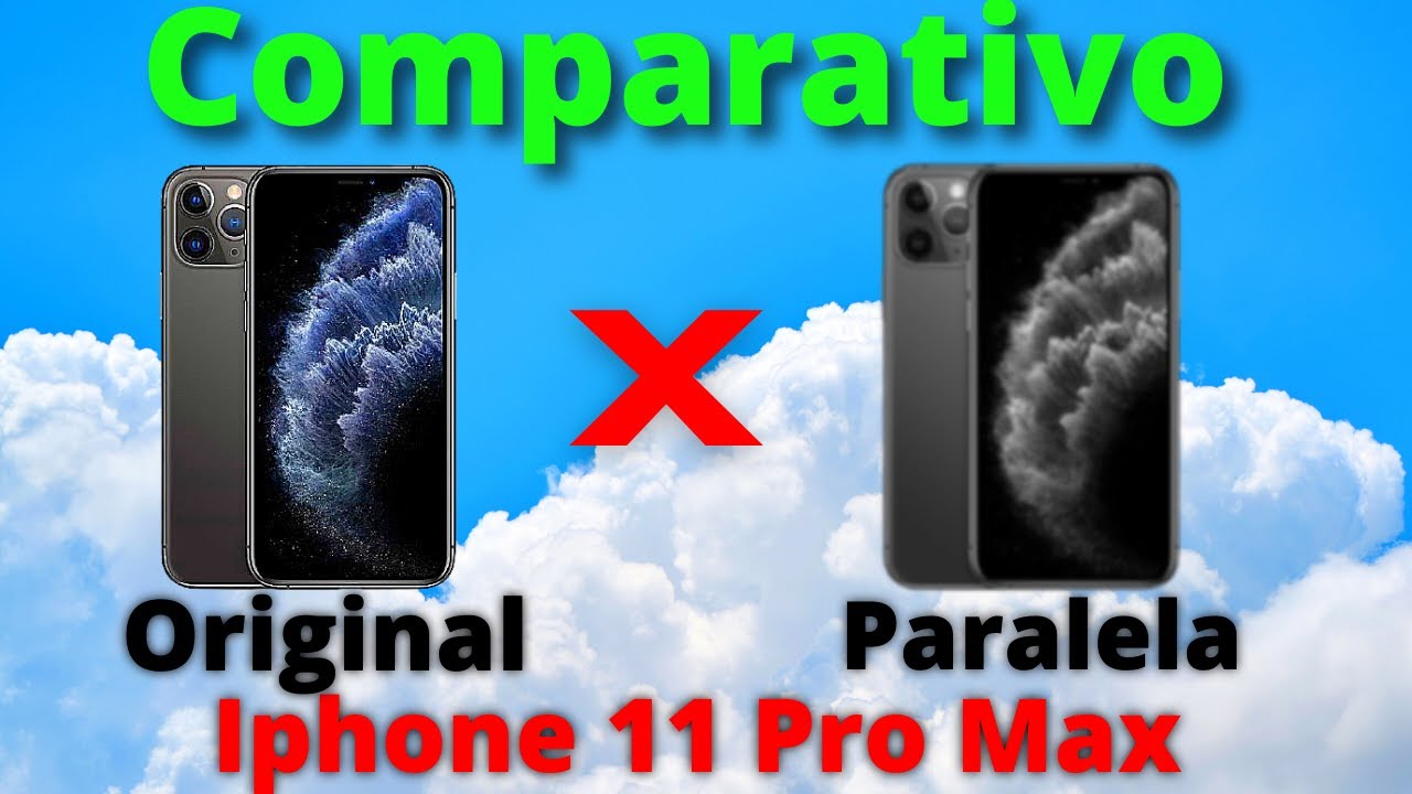 Tela Iphone 11 Pro max comparativo de tela original x Paralela - Tela Falsa - FLY Distribuidora
