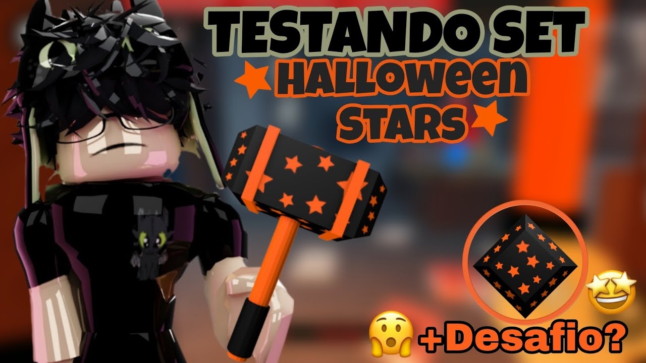•Testando Set Halloween Stars +Desafio? | Flee The Facility | Roblox•