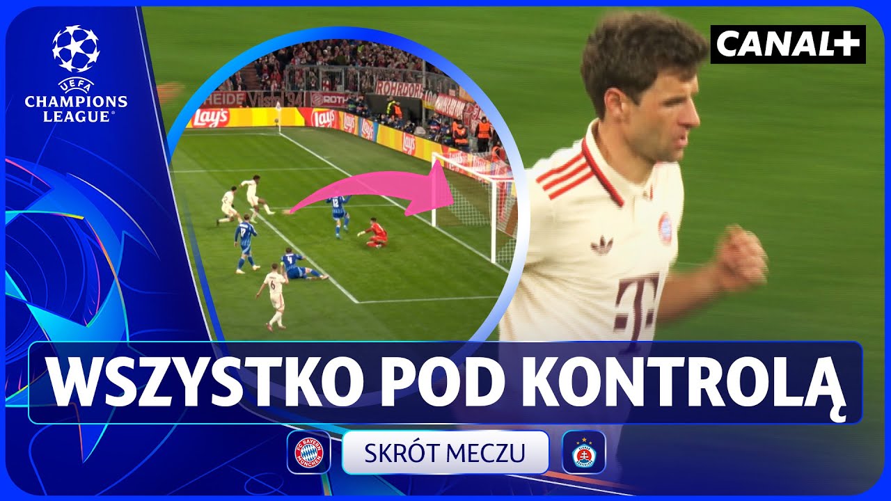 BRAMKA STADIONY ŚWIATA SLOVANA, ALE BAWARCZYCY GÓRĄ! BAYERN-SLOVAN, SKRÓT MECZU