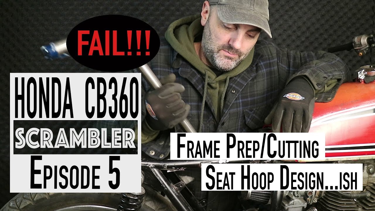 Hoop Bending FAIL!!! Honda CB360 Cafe Racer Scrambler Build Ep5