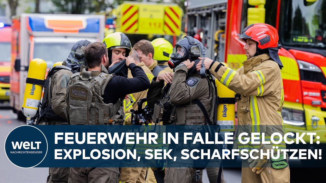 RATINGEN: SEK-EINSATZ, SCHARFSCHÜTZEN, EXPLOSION - Feuerwehr in Falle gelockt - Aktuelle Lage