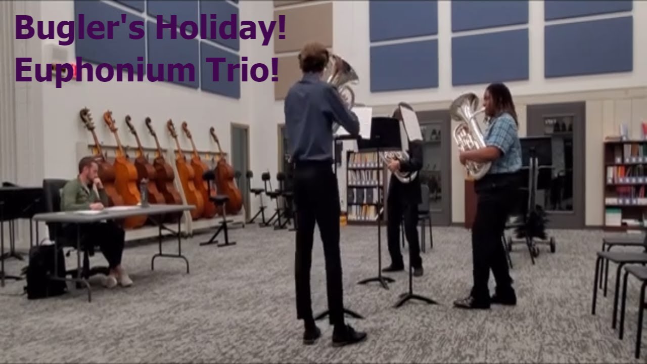 Bugler’s Holiday ~ Leroy Anderson (Euphonium Trio)! | Manna Steel
