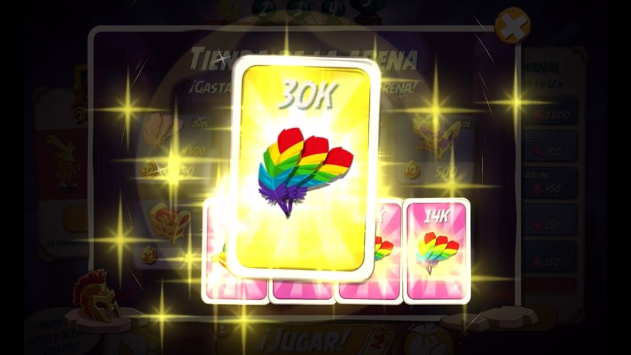 Opening 20 Legendary Chests (20 Cofres Legendarios) Plumas Arcoíris x2 😀 - Angry Birds 2
