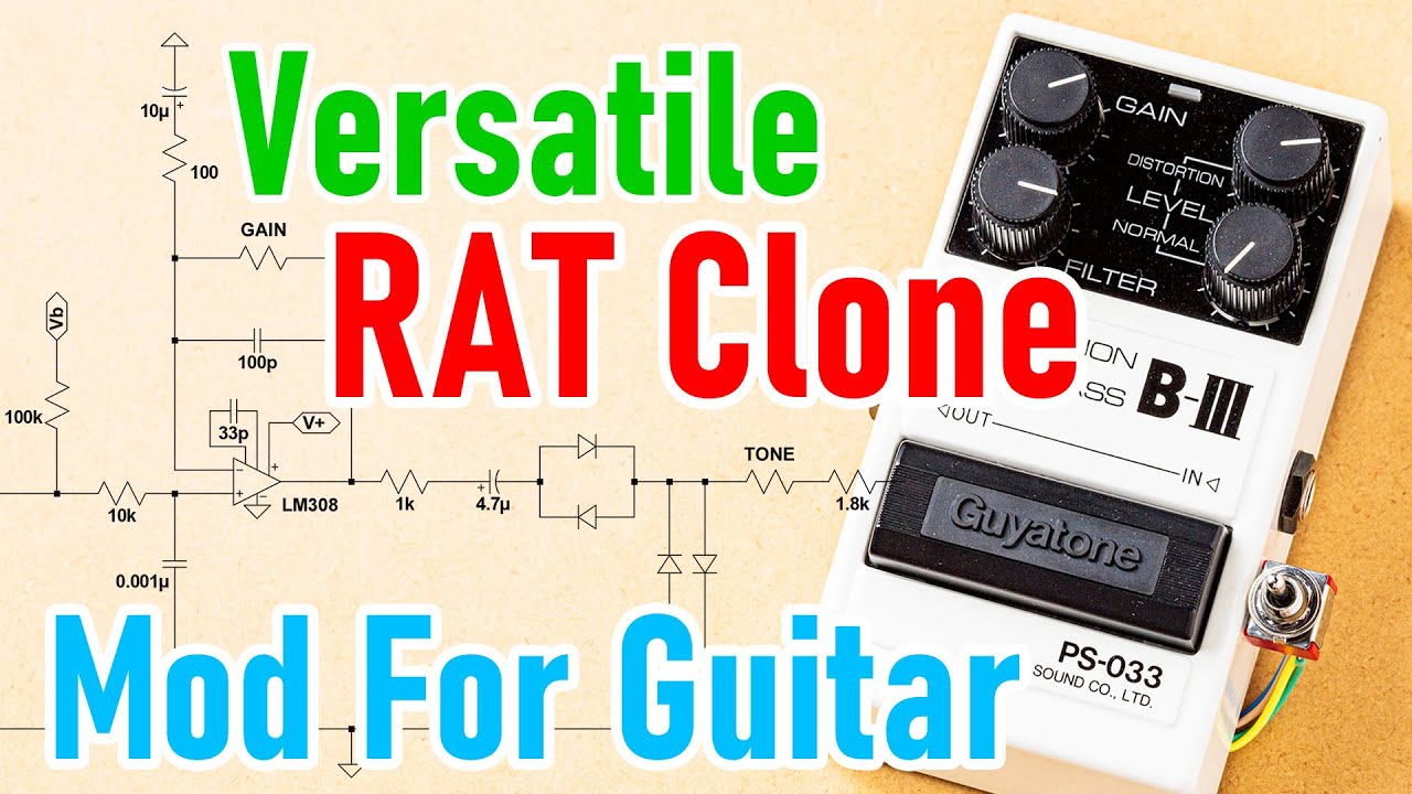 This Pedal Should Be Sought After - Great RAT Style Distortion & LM308! Guyatone PS-033 [Schematic]
