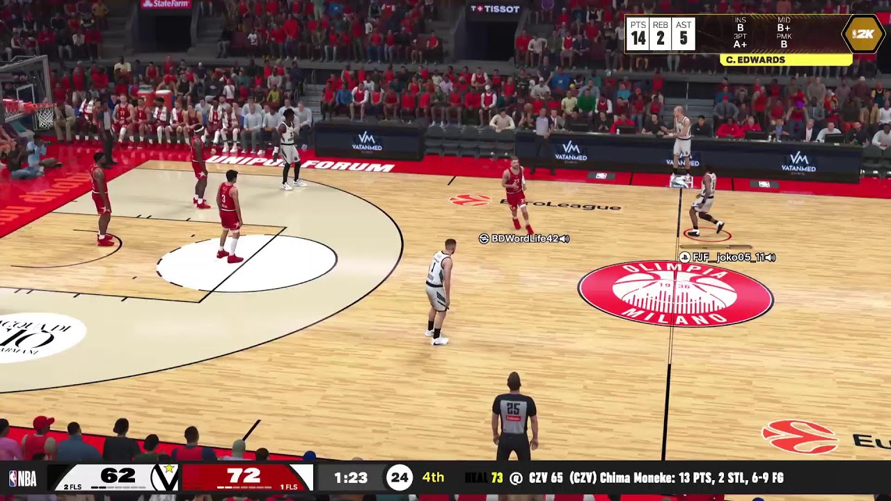 Cyber Euroleague LIVE I Milano - Virtus I Dunston vs. Koitka