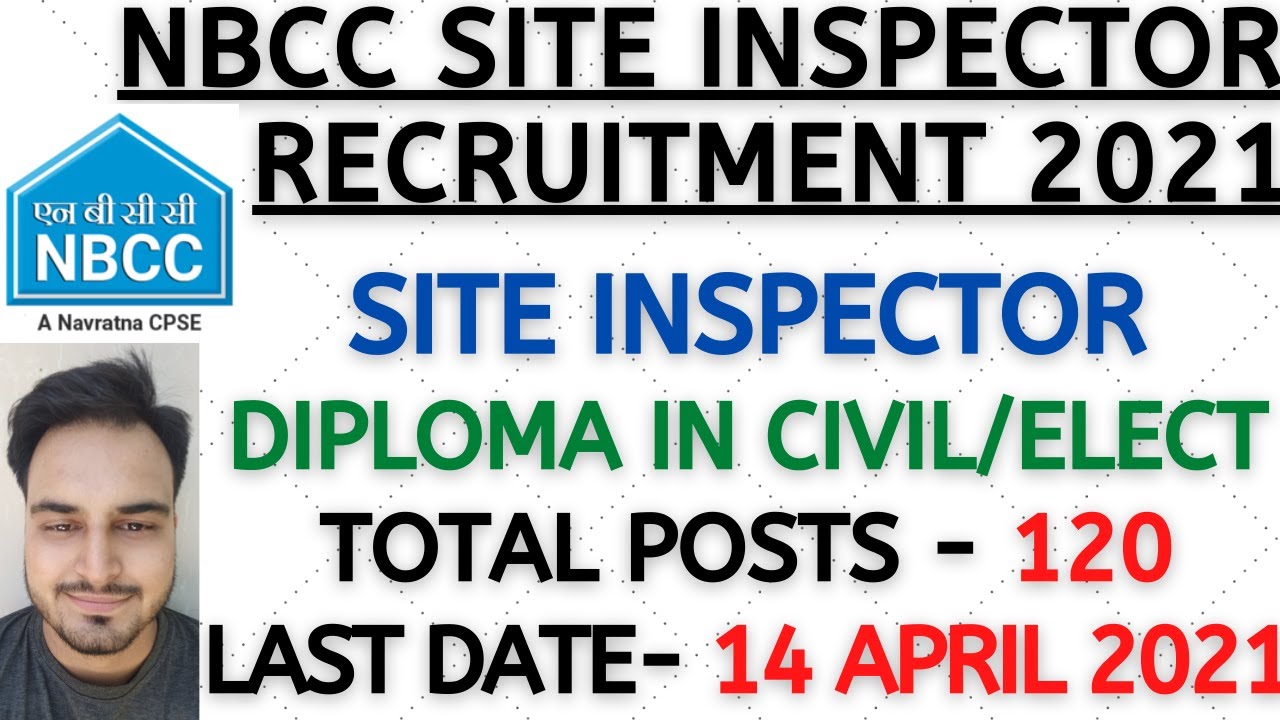 NBCC Site Inspector Recruitment 2021
