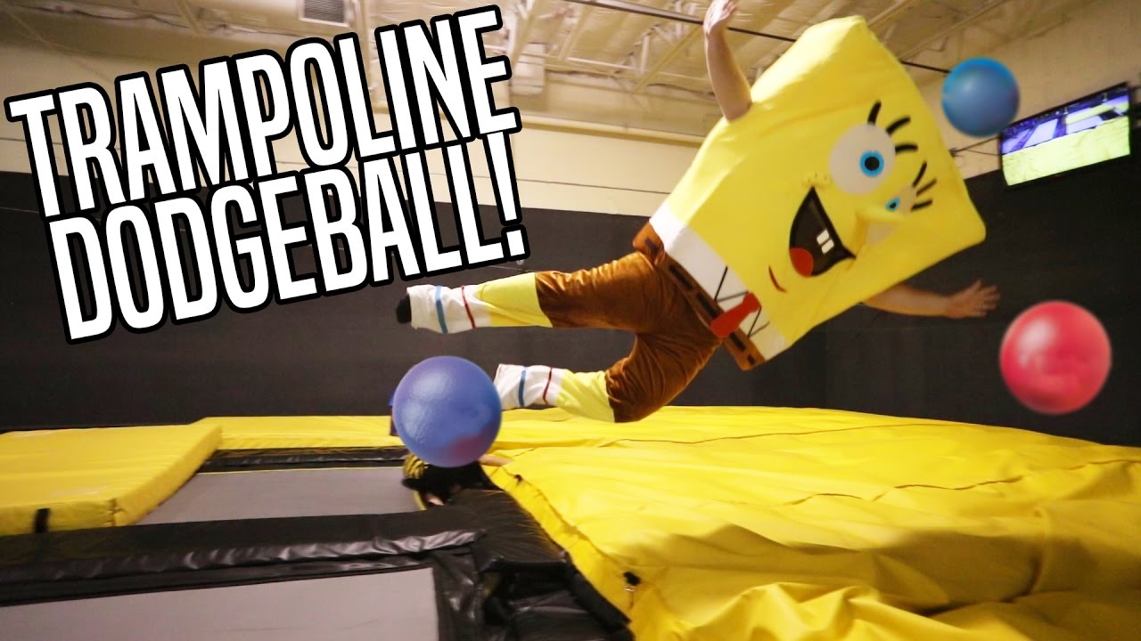 Trampoline Dodgeball with Costumes!!