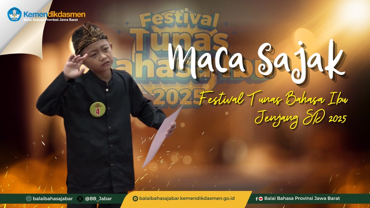 Pemenang III Maca Sajak Kategori Putra Jenjang SD, FTBI Jawa Barat 2025