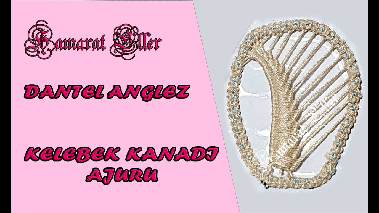 Dantel Anglez Kelebek Kanadı Ajuru-Romanian Point Lace - Umplutura frunze laseta