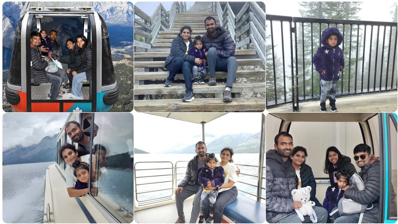 Banff Gondola 🚠🚡.. Minnewanka lake🏞️🏢🛥️.. #Nature #banffgondola #minnewanka