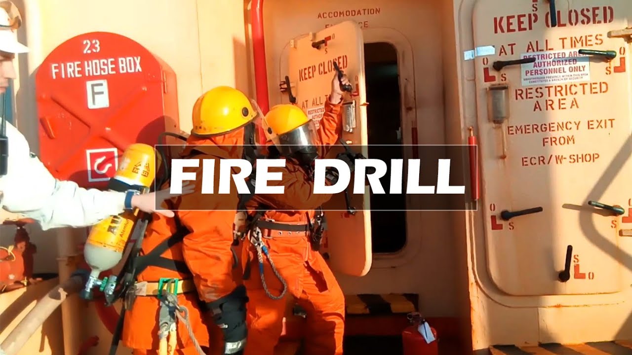 FIRE DRILL on-board ship | SHIP VLOG 07