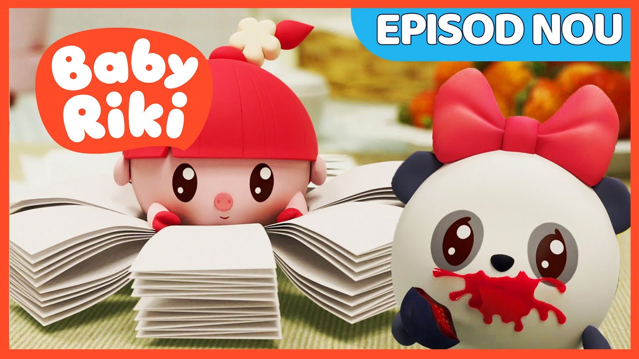 BabyRiki RO - Copiii învață să o ajute pe mami în bucătărie 👩‍🍳 Decorarea mesei | Desene Copii