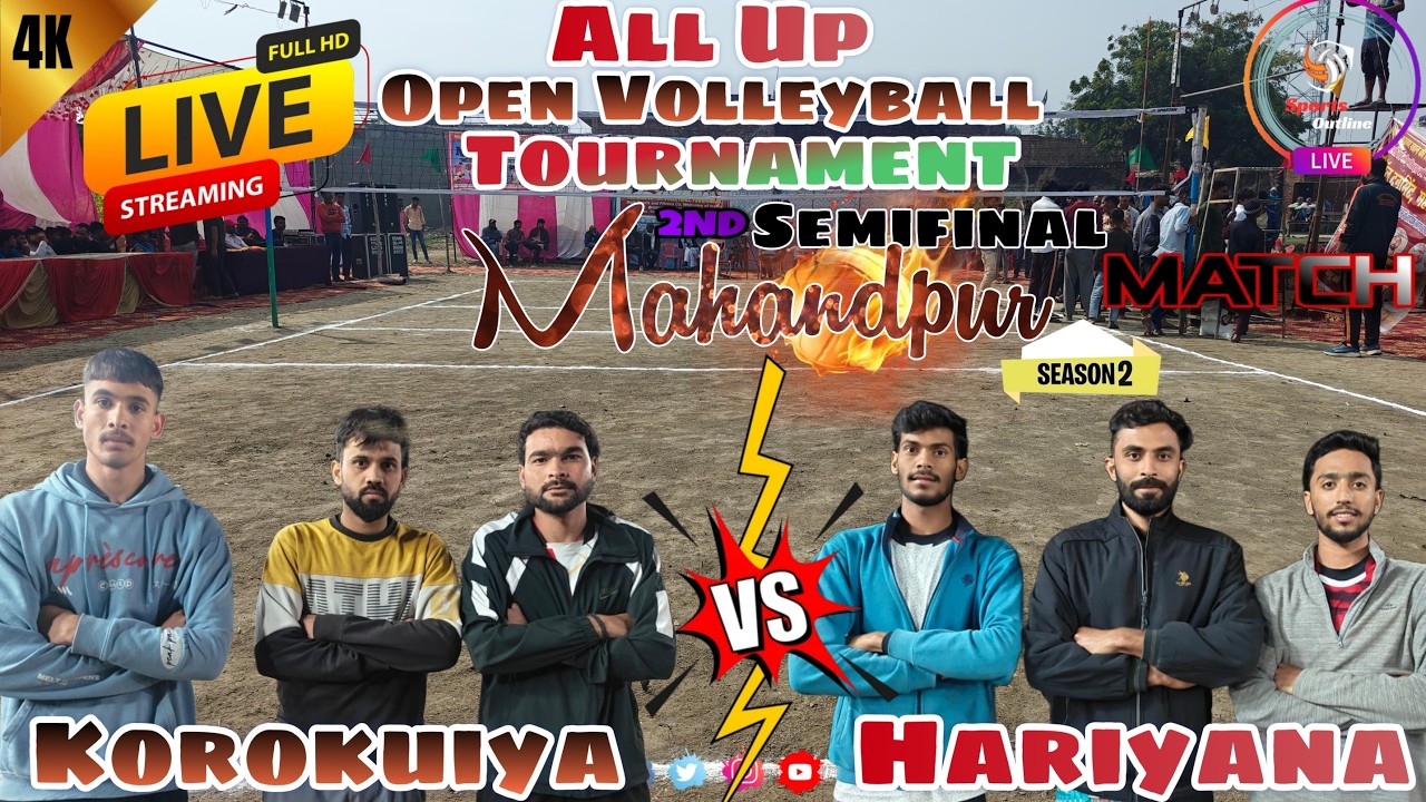 Second Semifinal All UP 🔥 Volleyball Tournament 🏐 Mahannandpur Shahjahanpur |Full HD⚡|@sportsoutline