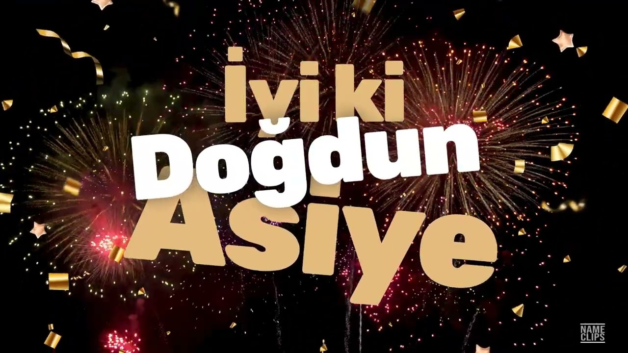 İyi Ki Doğdun Asiye 🎉 | İsme Özel Doğum Günü Videosu
