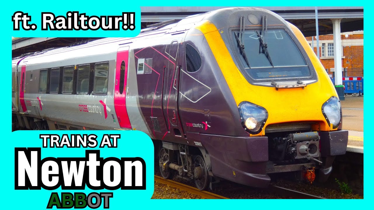 Trains at Newton Abbot, GWML - 3.5.25