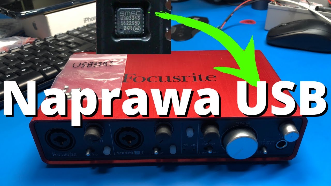 Focusrite Scarlett 2i4 - naprawa USB
