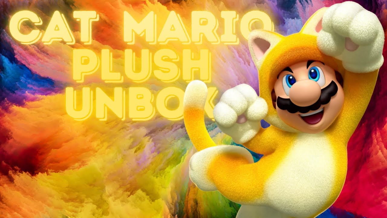 Cat Mario plush Unbox