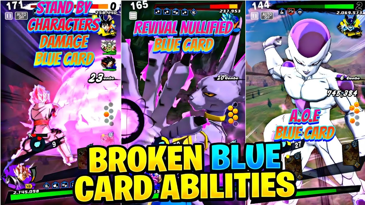 ALL BLUE CARD BROKEN ABILITIES!!! 🔥 IN DRAGON BALL LEGENDS 