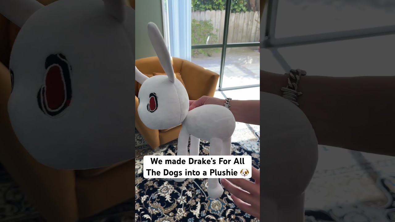 We made a For All The Dogs Plushie #drake #forallthedogs #ovo #drizzydrake