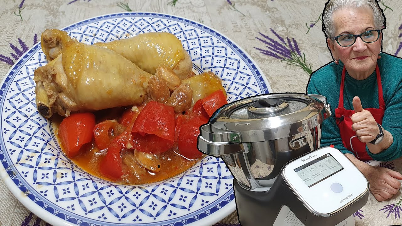 POLLO con ALMENDRAS [ Con Robot de Cocina Moulinex i companion touch XL ] RETO !!!