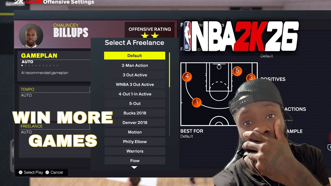 BEST SETTINGS TO WIN MORE GAMES WITH FREELANCES AN 5 OUT FOR NBA 2k26