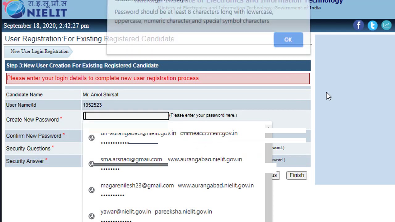 Registration for NIELIT Course Part 2