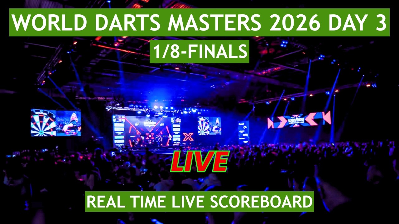 World Darts Masters 2026 Live Scores | Today 1/8-Finals, Day 3 Matches