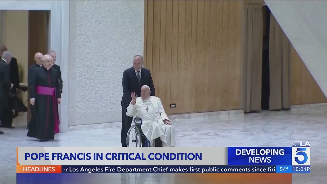 Archbishop of Los Angeles reacts to Pope Francis in critical condition